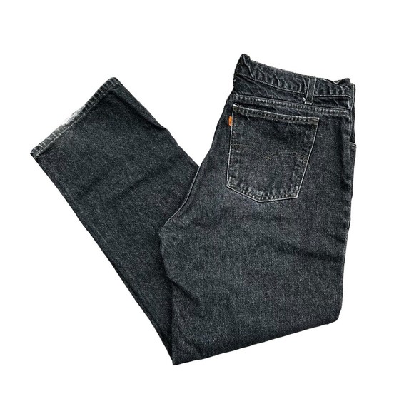 Levi's Other - VINTAGE Levi's Men's Orange Tab Jeans Black Denim Pants Sz 35x29 Regular Fit
